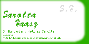 sarolta haasz business card